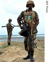 African Union soldiers in Mogadishu, Somalia, 16 June 2007